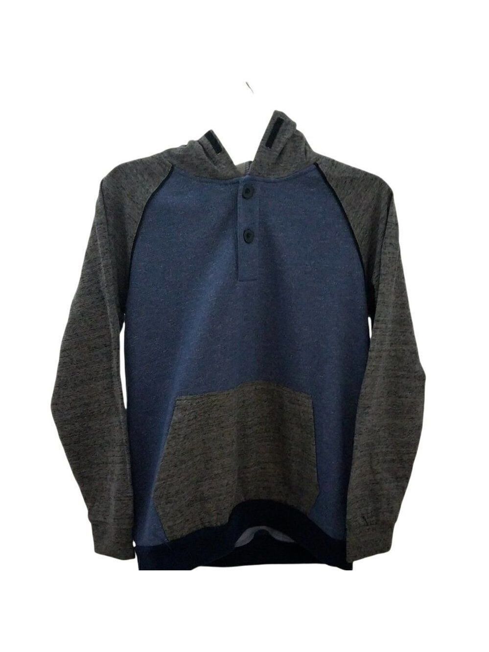 Univibe Boys XL Hoodie Blue Gray Long Sleeve Pullover Back to School